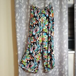 Slim-Sation by Multiple's Colorful Women's Wide-Leg Pants